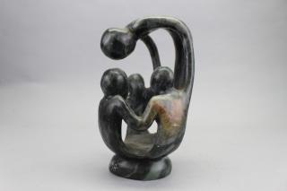 Appraisal: th C Signed Mother and Children Signed Sculpture th C