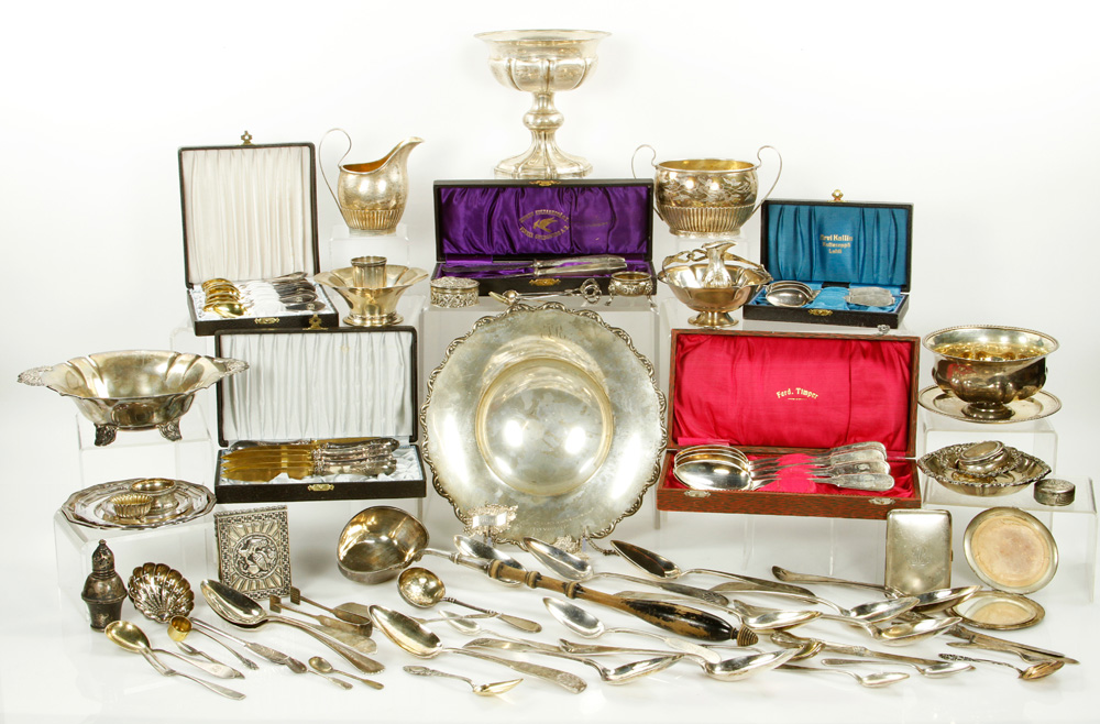 Appraisal: - Large Collection of Silver Items Large collection of silver