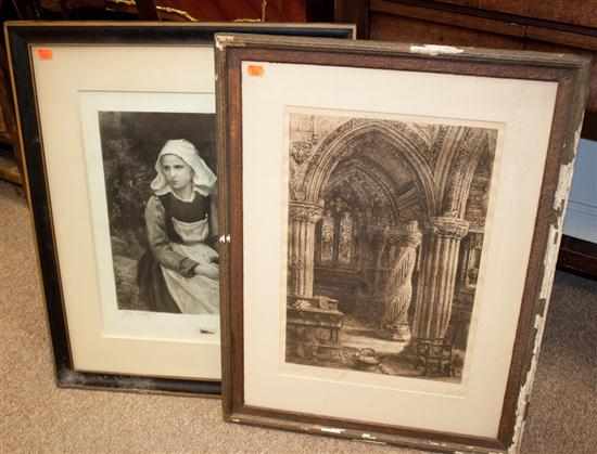 Appraisal: Two framed prints Estimate - No condition report supplied