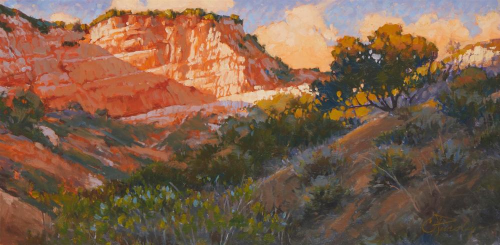 Appraisal: Craig Pursley b Canyon Walls Oil on board Signed lower