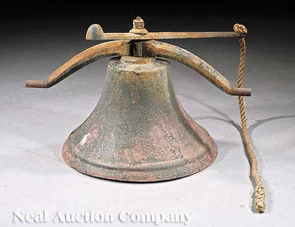 Appraisal: An American Cast Iron Plantation Bell mid- th c with