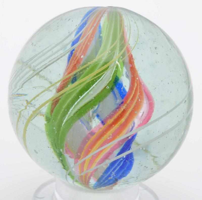 Appraisal: Large Divided Core Swirl Marble Description Divided core with grouping