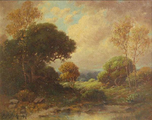 Appraisal: Alexis Matthew Podchernikoff Russian American - An autumn landscape signed