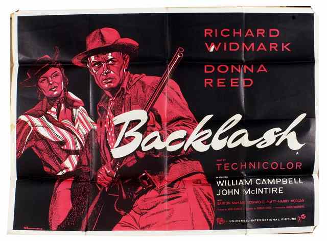 Appraisal: BACKLASH Universal International western starring Richard Widmark British quad x