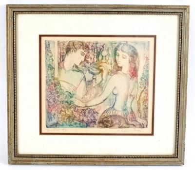 Appraisal: Vladimir Szab Hungarian - D'Art III signed inscribed and numbered