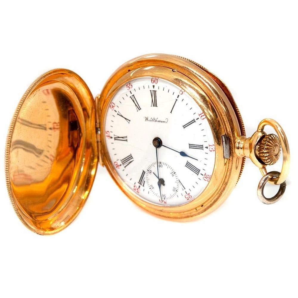 Appraisal: American Waltham k gold hunting case pocketwatch American Waltham Watch