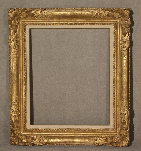 Appraisal: Louis XV Style Giltwood Frame th Century Sight size x