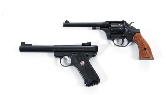 Appraisal: Ruger Mark II Target pistol and High Standard Revolver SN