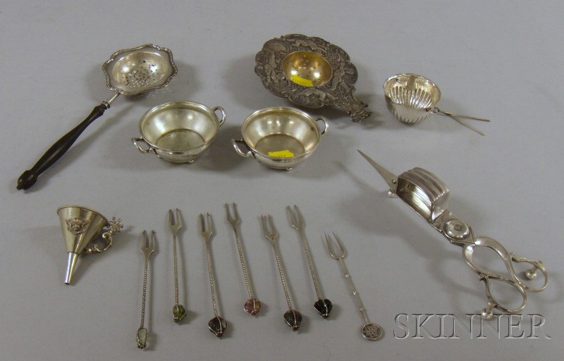 Appraisal: Group of Assorted Silver and Other Tablewares including a pair