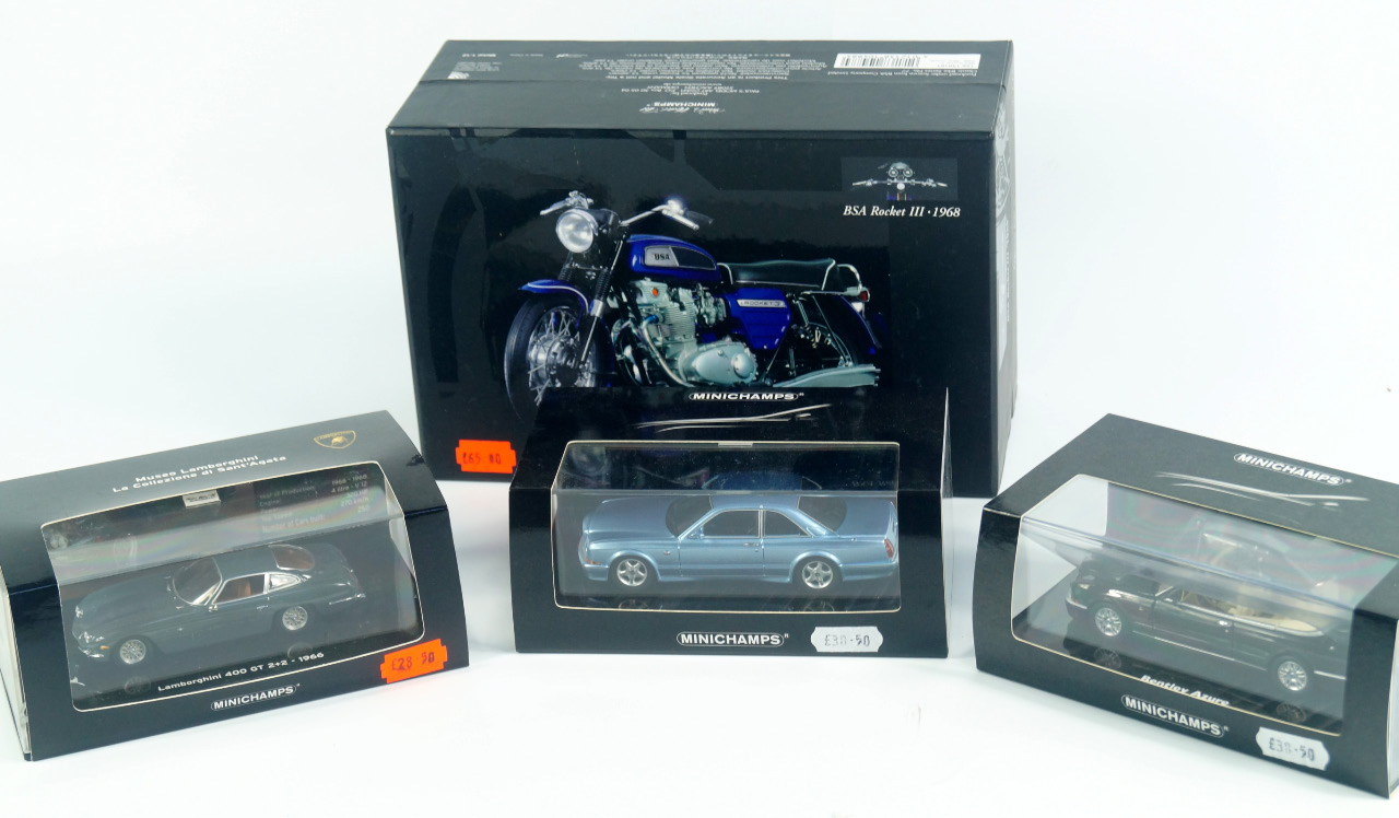 Appraisal: Minichamps and scale diecast including a BSA Rocket III in