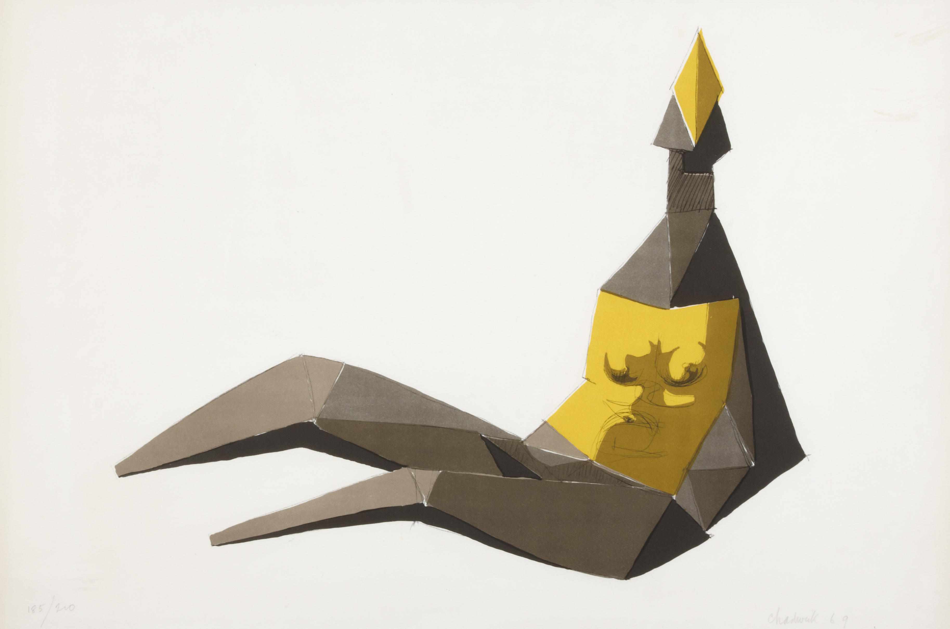 Appraisal: Property of various owners Lynn Chadwick British - Reclining Figure