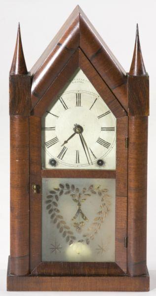 Appraisal: J J Beals Steeple Mantel Clock Boston Massachusetts th century