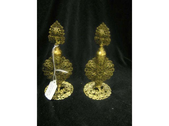 Appraisal: Pair of Perfume Bottles ormoulu style glass liners