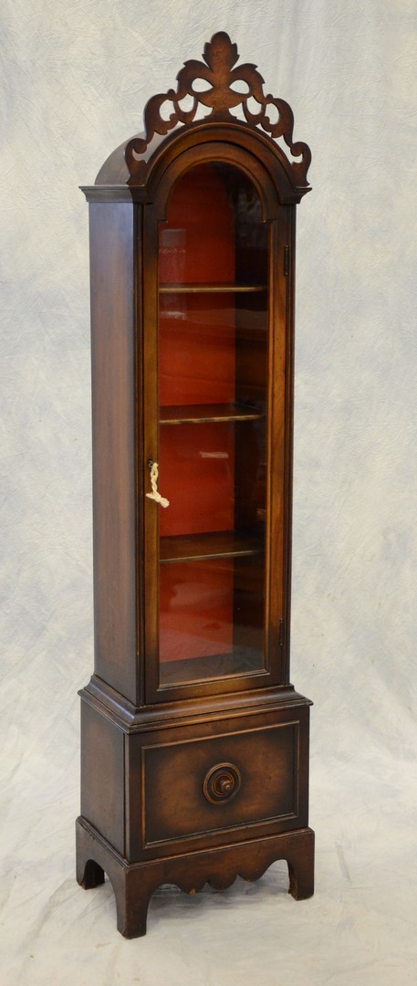 Appraisal: Petite art deco style curio cabinet approx h - d