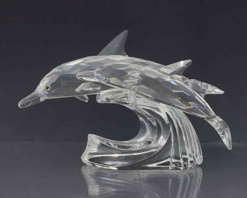 Appraisal: SWAROVSKI COLLECTORS SOCIETY LEAD ME - THE DOLPHINS Michael Stamey