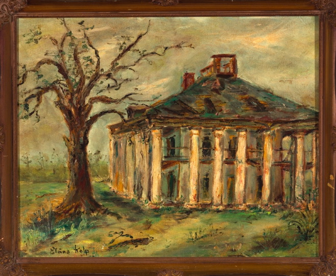 Appraisal: Elaine Kolp American New Orleans b Seven Oaks at Dusk