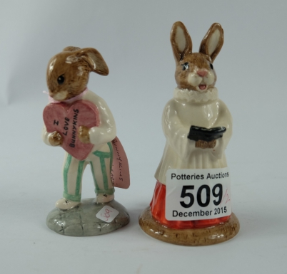 Appraisal: Royal Doulton Bunnykins figures Choir Singer DB and Sweetheart DB