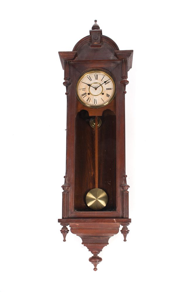 Appraisal: Waterbury Hanging Regulator Clock Waterbury Hanging Regulator Clock