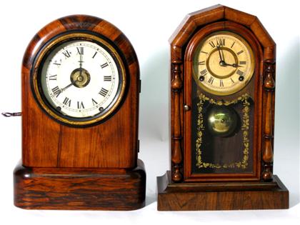 Appraisal: Seth Thomas rosewood case shelf clock th century Dome shaped