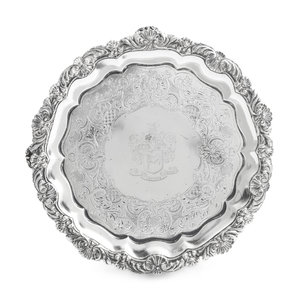 Appraisal: A Paul Storr George III Silver Salver London centered with