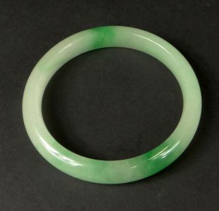 Appraisal: Chinese Pale Celadon to Green Jade Bangle Chinese Pale Celadon