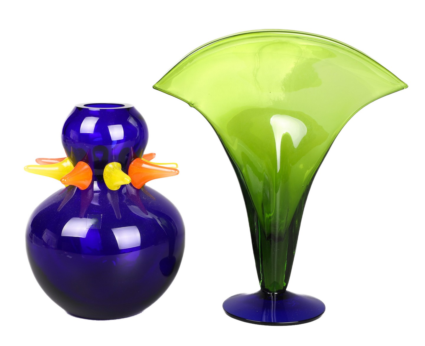 Appraisal: Czech art glass vases to include B A G 'handmade