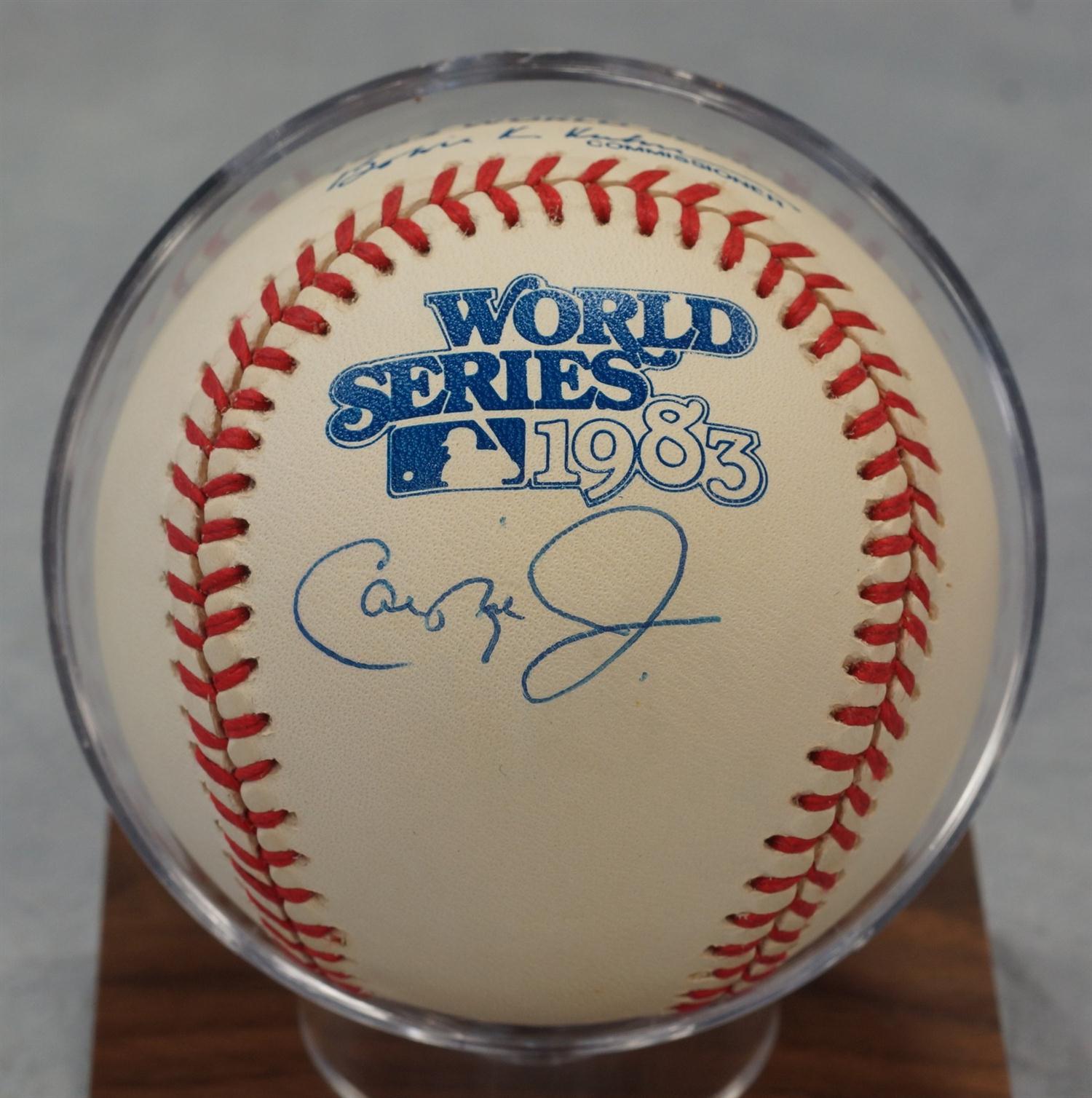 Appraisal: Cal Ripken Jr Autographed Official World Series Ball with Ken