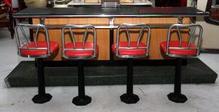 Appraisal: Mid century F W Woolworth lunch counter from the original