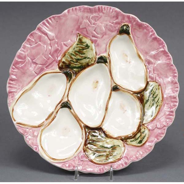 Appraisal: Stangl Pink Turkey Oyster Plate Rare Made for Port Norris