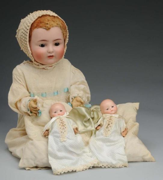 Appraisal: Lot of Bisque Head Character Babies Description Germany Ca -