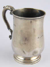 Appraisal: A silver baluster mug James Dixon Sons Sheffield wt g