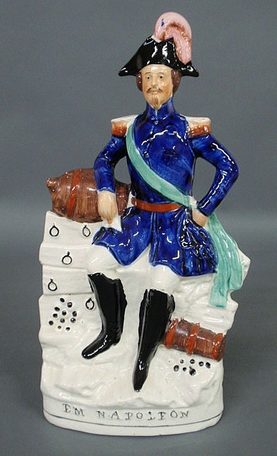 Appraisal: Colorful Staffordshire figure Em Napoleon c h