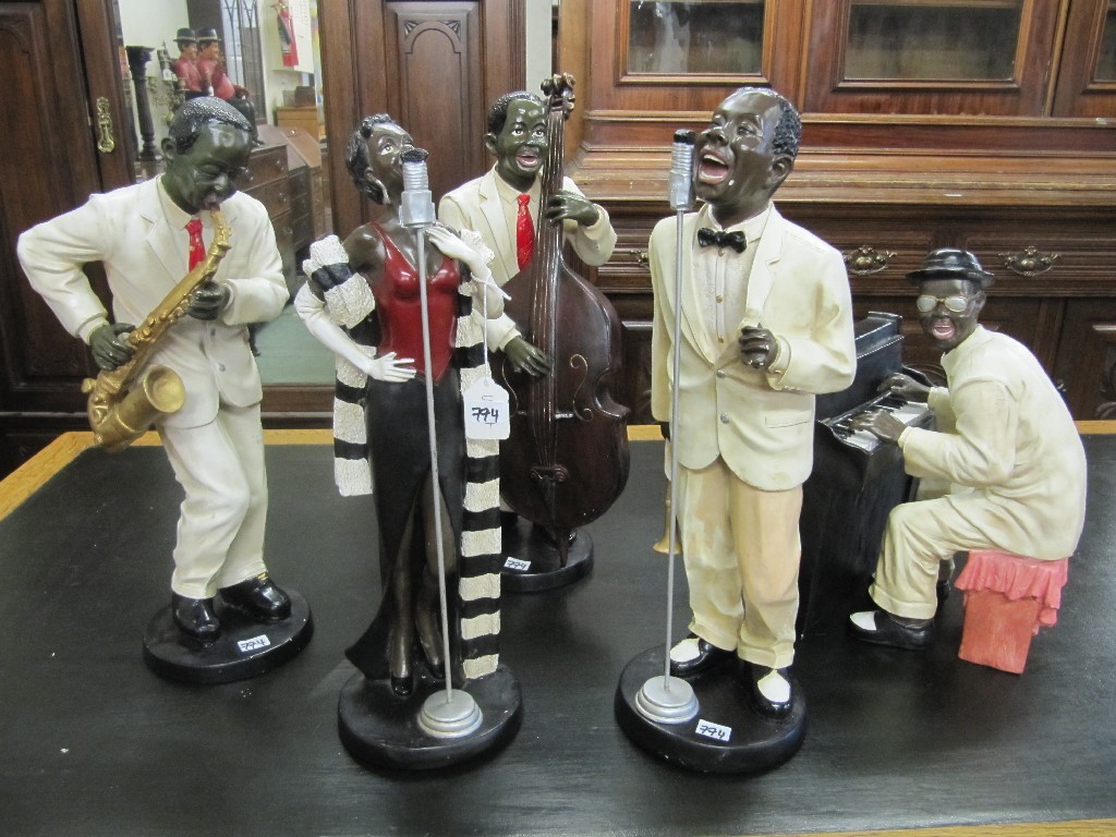 Appraisal: Five piece Minstrel Jazz Band