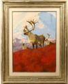 Appraisal: OOP - 'Osborn Caribou' by Douglas Allen NJ - signed