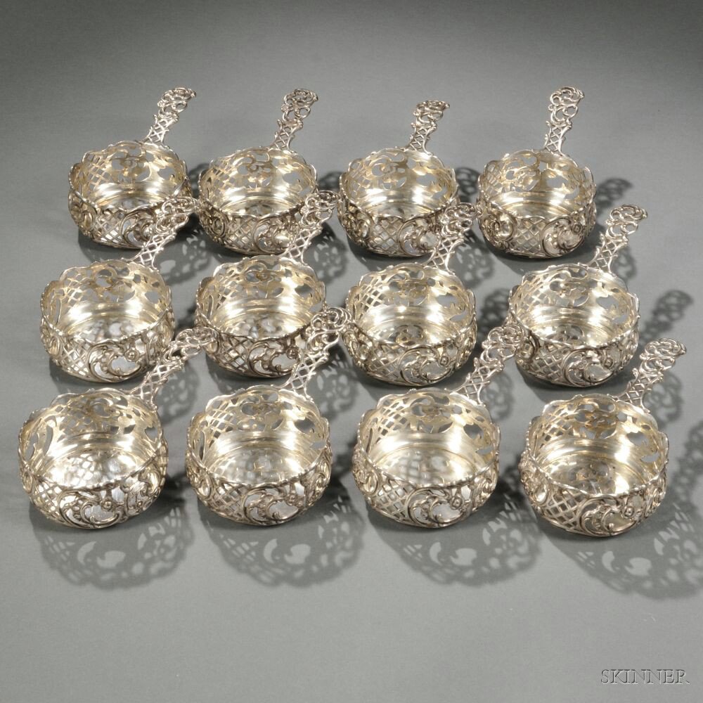 Appraisal: Twelve American Sterling Silver Cups retailed by J E Caldwell