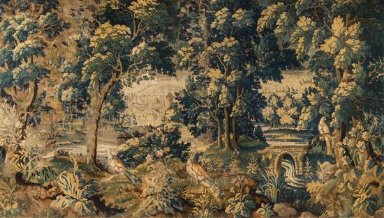 Appraisal: Sale Lot A Flemish Verdure Tapestry th century depicting a