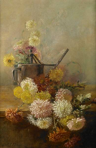 Appraisal: Carle John Blenner American - Chrysanthemums signed 'Carle J Blenner'