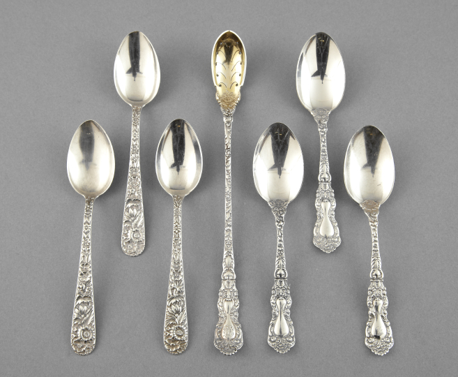 Appraisal: Seventeen-Piece Collection of American Sterling Silver Flatware comprised of five