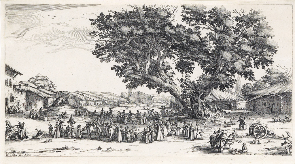 Appraisal: JACQUES CALLOT Foire de Gondreville Etching x mm x inches