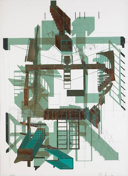 Appraisal: Thom Mayne American born Morphosis- th Street Residence - Screenprints