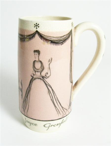 Appraisal: LYDIA BARGE AND JACK NOTMAN JOYCE GRENFELL COMMEMORATIVE MUG S