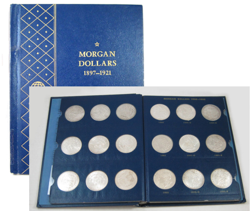 Appraisal: U S SILVER MORGAN DOLLAR ALBUM a complete album of