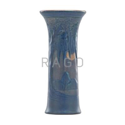 Appraisal: ANNA FRANCES SIMPSON d NEWCOMB COLLEGE Fine cylindrical vase decorated