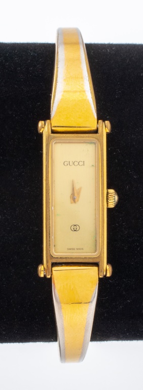 Appraisal: GUCCI GOLD PLATED LADIES WATCH Gucci Yellow Gold Micron electroplated