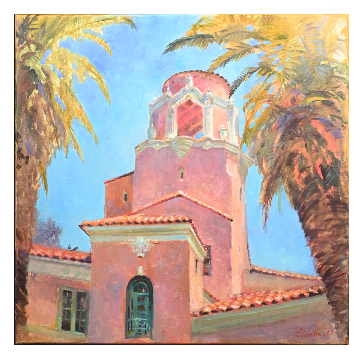 Appraisal: CHANDLER Violetta American Contemporary The Vinoy St Petersburg Florida Oil