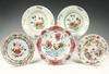 Appraisal: FAMILLE ROSE LOT - Five piece lot includes a pair