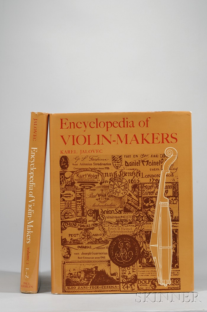 Appraisal: Jalovec Karel Encyclopedia of Violin Makers volumes I and II