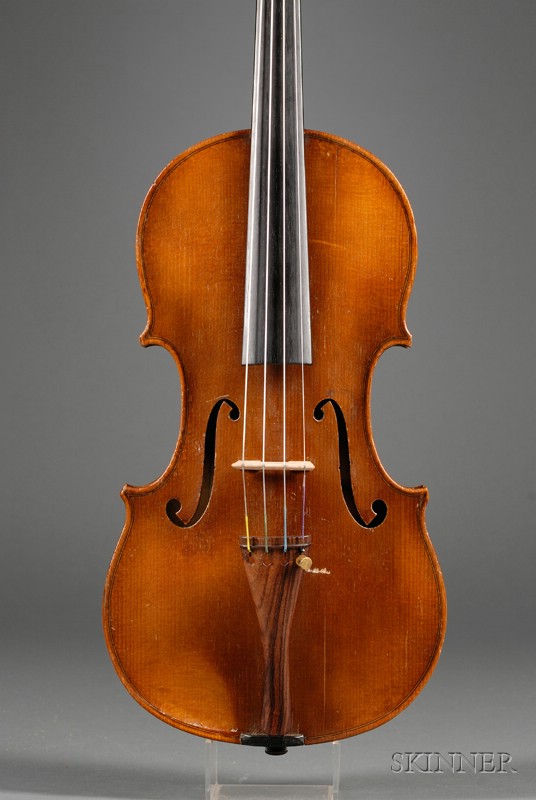 Appraisal: French Violin c branded GUSTAVE VILLAUME A NANCY at the