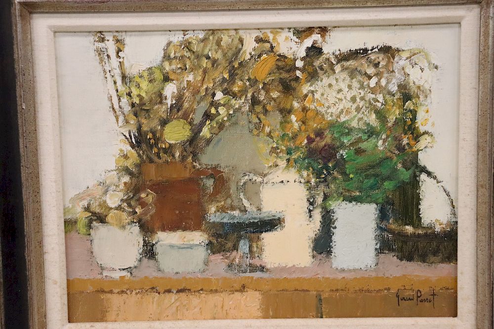 Appraisal: Gerard Passet Signed Oil On Canvas Still Life Signed lr