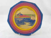 Appraisal: Clarice Cliff A Gibraltar pattern octagonal plate the underside marked